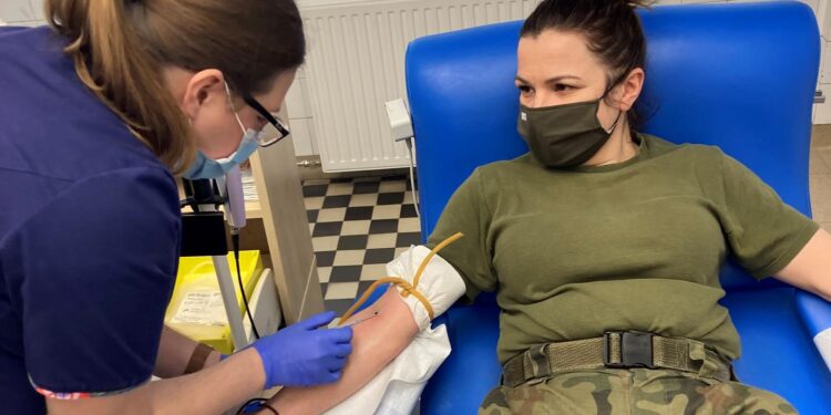 Świętokrzyskie: Popłynęła krew wsparcia.