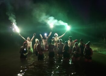 Samborzec, Szewce: Powstał klub morsów.