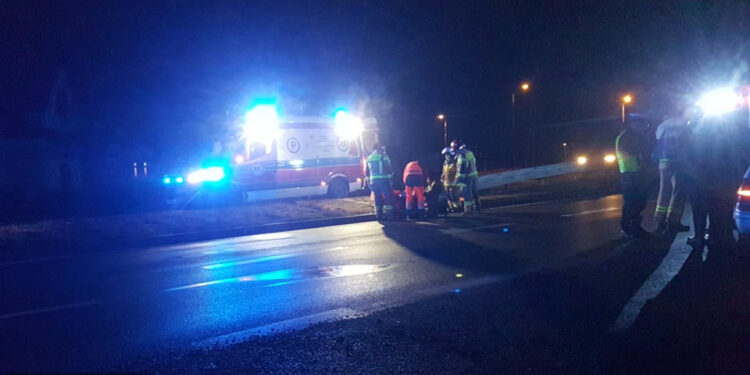 Baranów Sandomierski. Potrącenie na Wisłostradzie