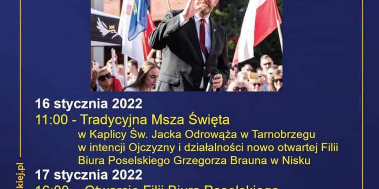 Nisko: Poseł Braun otworzy filię swojego biura