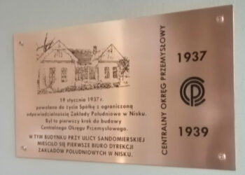 Nisko: Odsłonięto tablicę pamiątkową na pierwszej siedzibie Zakładów Południowych