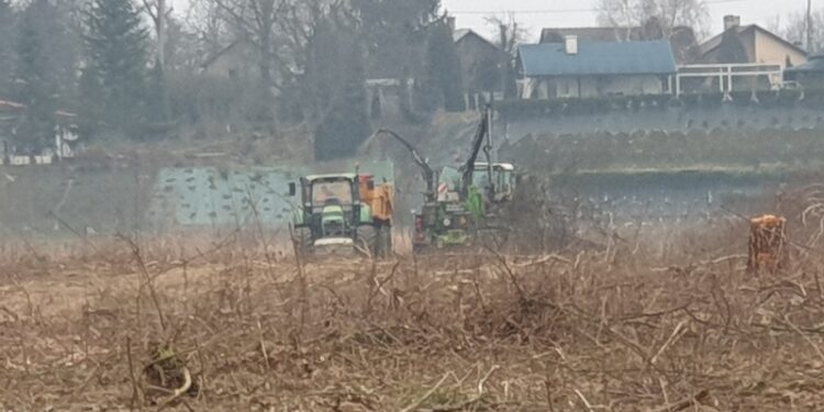 Tarnobrzeg. Trwa budowa parkingów nad jeziorem.