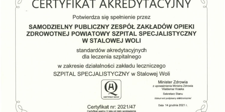 Stalowa Wola: Stalowowolski szpital z akredytacją