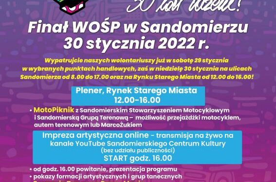 Sandomierz: 30 Finał WOŚP.