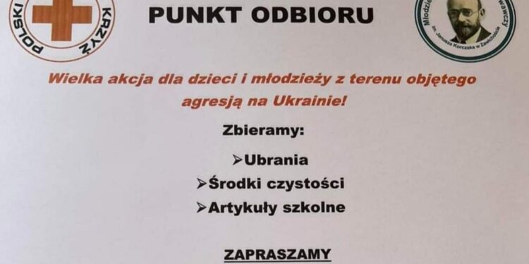 Zawichost: Zbiórka dla dzieci i młodzieży z Ukrainy