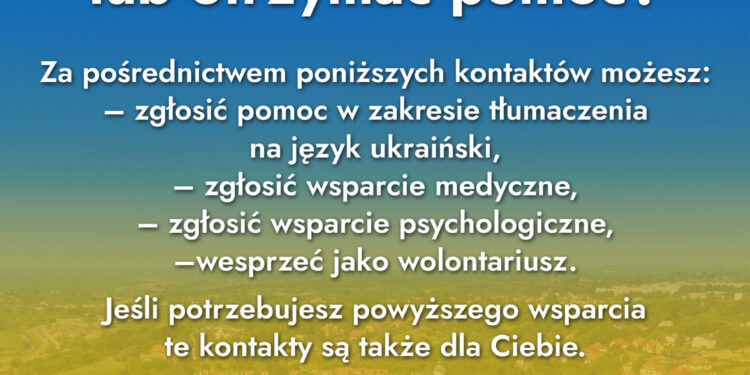 Sandomierz: Sandomierzanie pomagają i chcą pomagać.