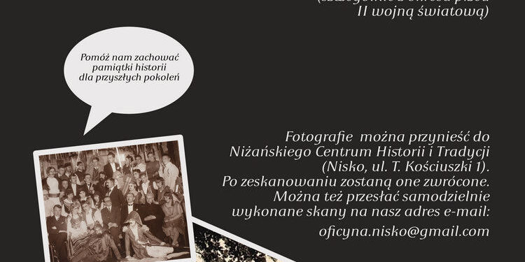 Nisko: Podziel się pamiątkami z historii Niska