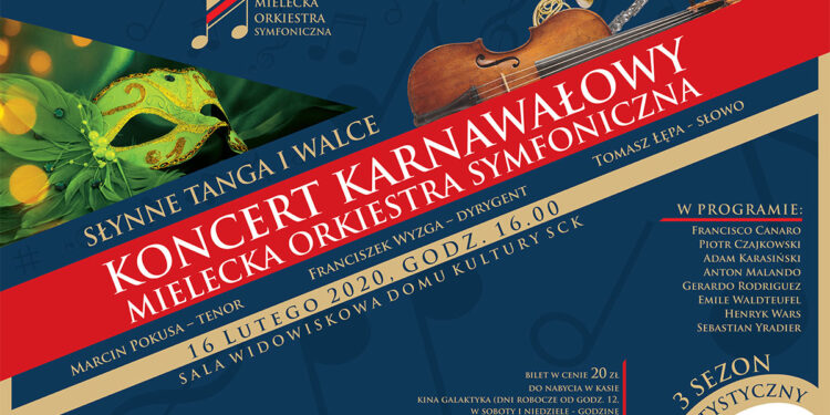 Mielec: Koncert Karnawałowy Mieleckiej Orkiestry Symfonicznej.