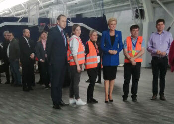 Stalowa Wola: Pierwsza Dama odwiedziła uchodźców.