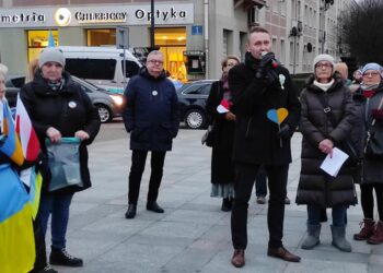 Mielec: Solidarni z Ukrainą.
