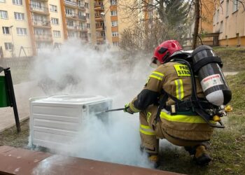 Tarnobrzeg. Gasili płonącą pralkę.