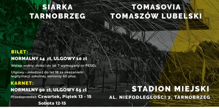 Tarnobrzeg: Siarka Tarnobrzeg zmierzy się z Tomasovią