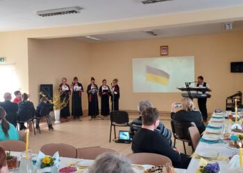 Kamień Nowy: Świąteczne spotkanie KGW dla uchodźców wojennych.