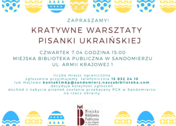 Sandomierz: W czwartek warsztaty pisanki ukraińskiej.
