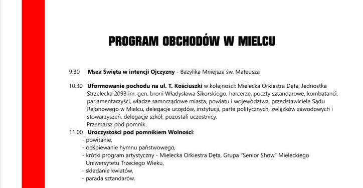 Mielec:   Świętowanie w regionie