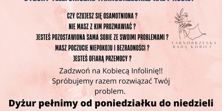 Tarnobrzeg. Rusza Kobieca Infolinia.