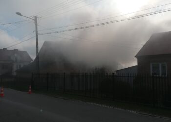 Grębów. W Stalach paliła się stodoła