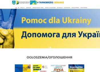 Tarnobrzeg. Strona internetowa dla uchodźców wojennych.