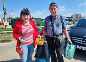 Sandomierz: Setki elektrośmieci i kilogramy makulatury do recyklingu.