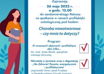 Sandomierz: 'Choroba nowotworowa – czy mnie to dotyczy?’ – spotkanie w ratuszu.