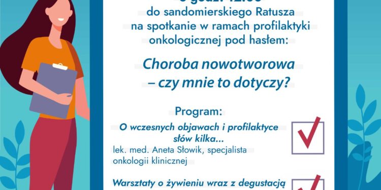 Sandomierz: 'Choroba nowotworowa – czy mnie to dotyczy?’ – spotkanie w ratuszu.