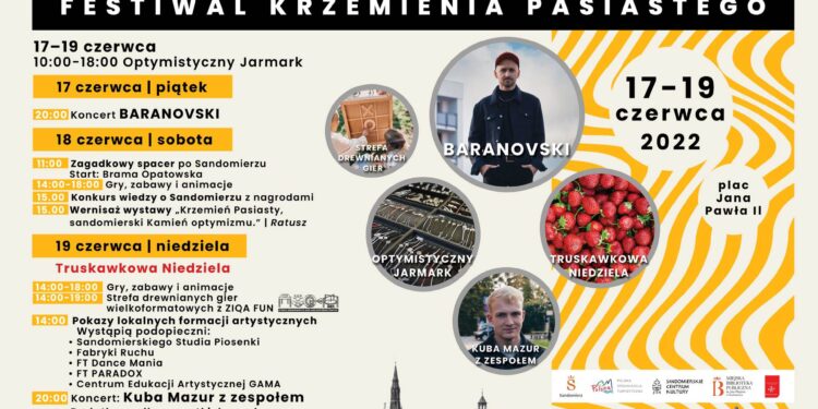 Sandomierz: Dni Sandomierza. Festiwal Krzemienia Pasiastego. 17-19 czerwca PROGRAM