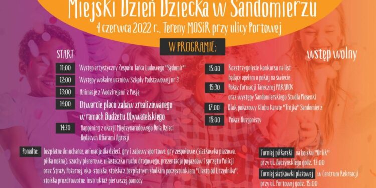Sandomierz: Miejski Dzień Dziecka z Kubusiem Puchatkiem i Miejską Biblioteką Publiczną.