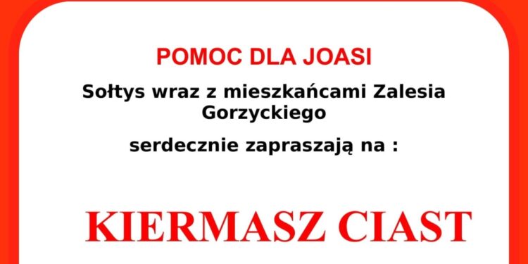 Gorzyce. Charytatywny kiermasz ciast