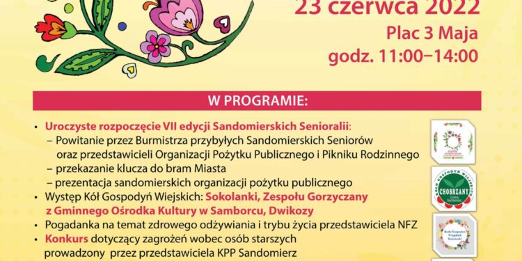 Sandomierz: Senioralia, Festiwal Organizacji Pożytku Publicznego oraz piknik rodzinny 23 czerwca.