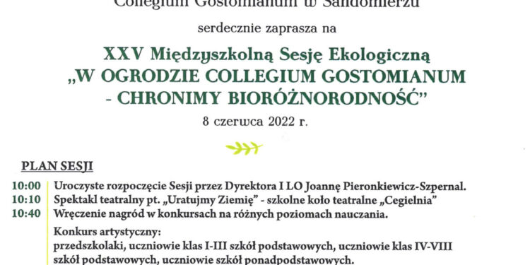 Sandomierz: XXV Międzyszkolna Sesja Ekologiczna.