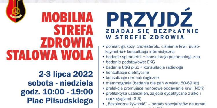 Stalowa Wola: W sobotę przed MDK bezpłatne badania w ramach projektu Zdrowe Życie
