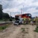 Dwikozy: Samochód osobowy zderzył się z lokomotywą