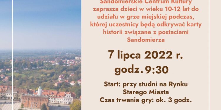 Sandomierz: „Odkryj karty historii” – gra miejska dla dzieci.