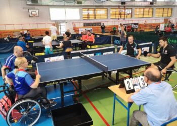 Tarnobrzeg. Trwa turniej Słowian w tenisa stołowego na wózkach