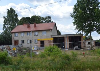 Wadowice Dolne: Trwa  budowa nowej bazy dla Ochotniczej Straży Pożarnej