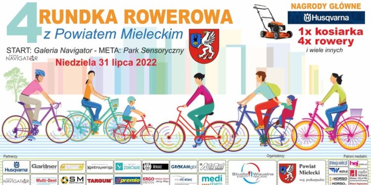 Mielec:   4 edycja Rundki Rowerowej   z Powiatem Mieleckim