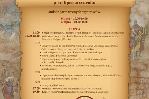 Sandomierz: Jarmark Jagielloński i Turniej Rycerski 2022.