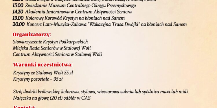 Stalowa Wola: Stalowowolskie Krystyny zapraszają Krystyny na imieniny ’