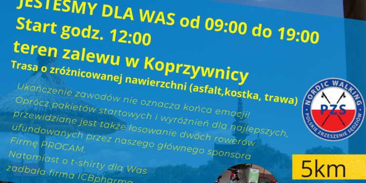 Koprzywnica: Trwają zapisy do zawodów nordic walking „Świętokrzyski Włóczykij”.