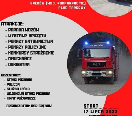 Grębów. Zlot Samochodów Strażackich.
