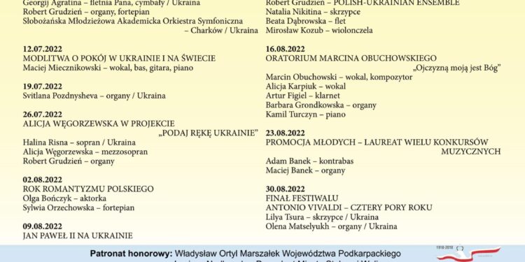 Stalowa Wola: We wtorek rusza 32. Międzynarodowy Festiwal Muzyczny