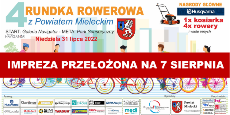 Mielec: Impreza rowerowa przełożona na kolejna niedzielę