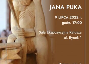 Sandomierz: Wernisaż wystawy prac Jana Puka w ratuszu.