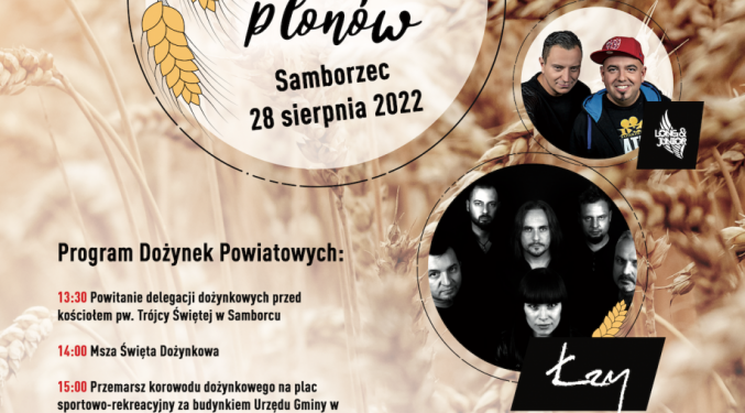Sandomierz, Samborzec: „”Łzy” oraz „Long&Junior” gwiazdami powiatowych dożynek w niedzielę.