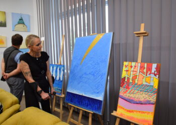 Koprzywnica: Otwarto wystawę „Radość tworzenia”.