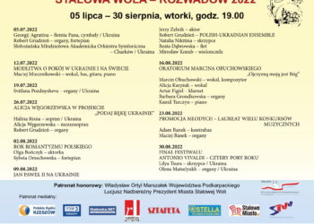 Stalowa Wola: XXXII Międzynarodowy Festiwal Muzyczny Klasztor Braci Mniejszych Kapucynów  Stalowa Wola – Rozwadów 2022