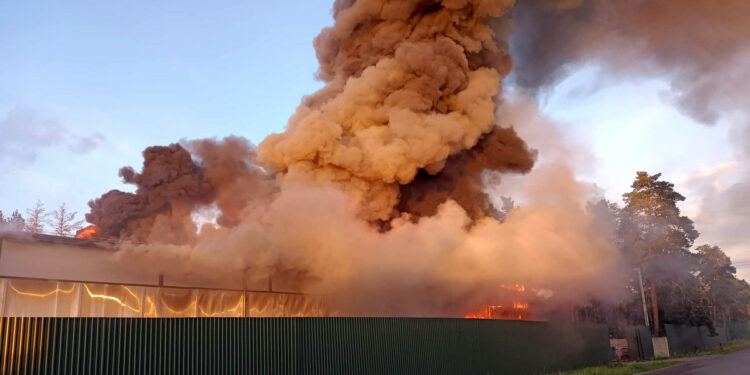 Rudnik nad Sanem: Paliła się wiklina