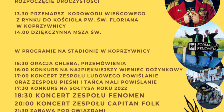 Koprzywnica: Gminne dożynki w najbliższą niedzielę.