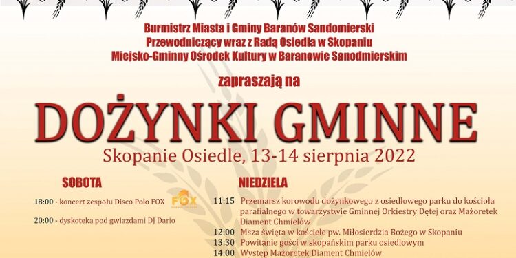 Skopanie: Czas na Dożynki Gminne