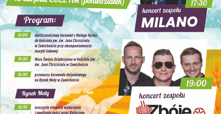 Zawichost: Święto plonów 15 sierpnia.